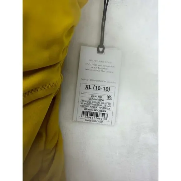 Shade & Shore Women's Asymmetric Twist One Piece Swimsuit Sz XL - Picture 6 of 9